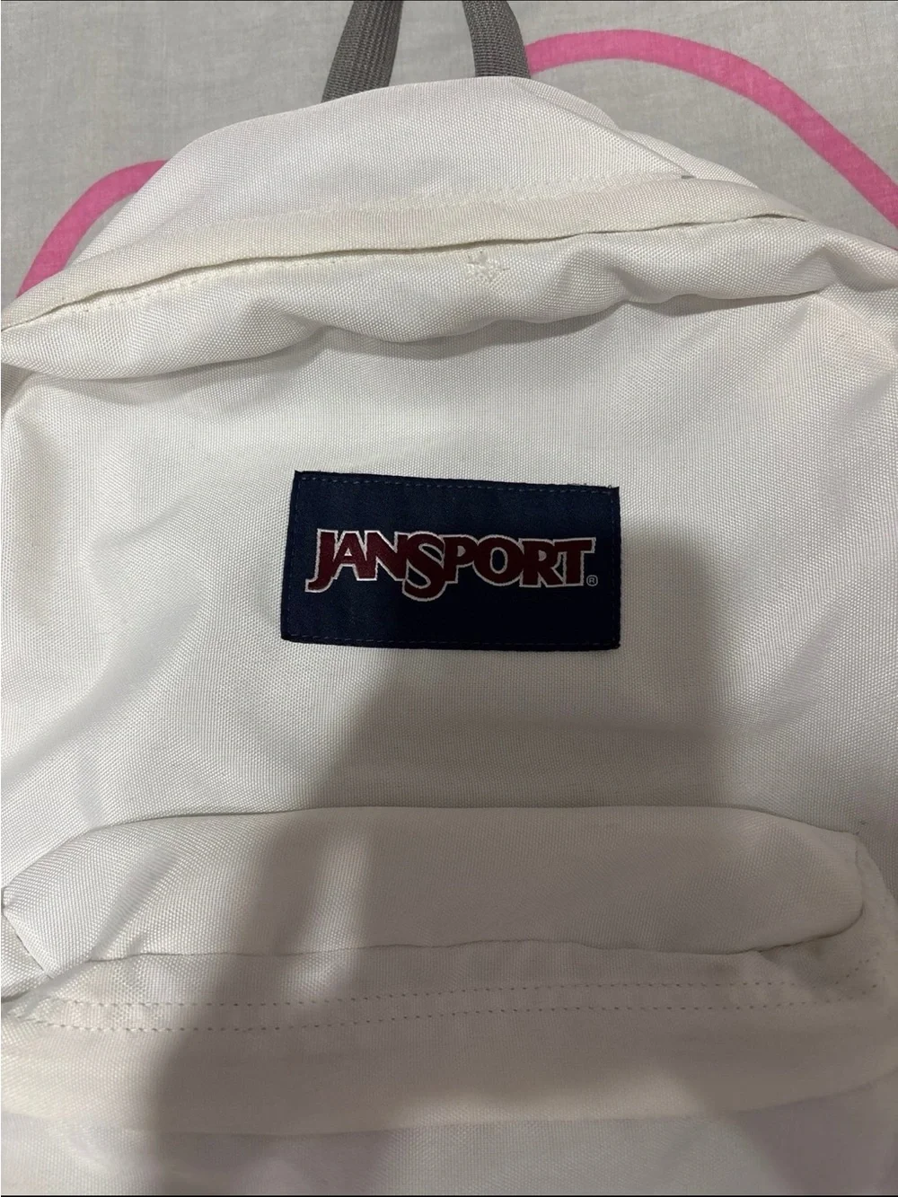 JanSport Superbreak White Backpack